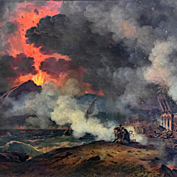 1813 painting Vesuvius Erupting by Pierre-Henri de Valenciennes